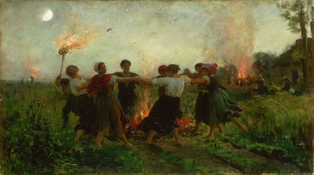 Ballo di notte di mezza estate a Courrueres, 1875. La festa di san Giovanni - Philadelphia Museum of Ar